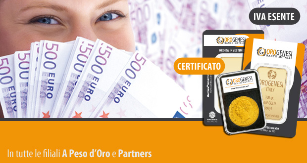 Oro da Investimento, Oggi Certificato!
