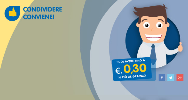 Con i Social fino a €. 0,30 in più per Te!
